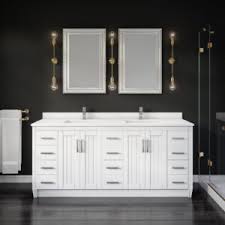 Double sink bathroom vanity feldspar contemporary 72 wood with marble counter top carrara white. Bathroom Vanities Archives Ikou Inc