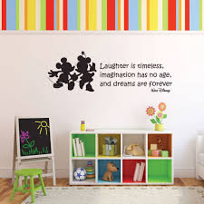 Do you have a moment? Vinyl Wall Decal Walt Disney Quote With Mickey Mouse Minnie Mouse Laughter Is Timeless Imagination Has No Age And Dreams Are Forever Inspirational Quotation Customvinyldecor Com