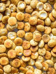Old Bay Baked Oyster Crackers Recipe Oyster Crackers Seasoned Crackers Ranch Oyster Crackers