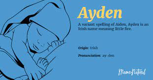 Ayden Name Meaning Origin Popularity Boy Names Like Ayden Mama Natural