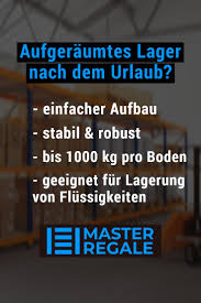 Mochtest Du Nach Deinem Urlaub Effektiver Und Sicherer Arbeiten Und Arbeitsschritte Einsparen Beginne Mit Einem Organisi Industrieregal Master Regal