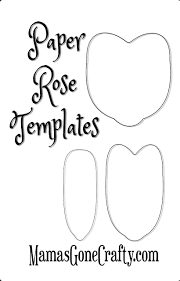 Card stock papers (250g and 165g) hot glue gun glue stick or some tool to curl the petals scissors pencil templates download here: Rose Petal Printable Templates Abbi Kirsten Collections