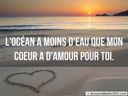 L'amour est une fleur dont l'homme est la tige et la femme le prestige ~ proverbe français ~. Proverbe Amour L Ocean A Moins D Eau Que Mon Coeur A D Amour Pour Toi