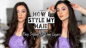 I had never used so much product and so many bobby pins in my life. How To Style Long Layered Hair Quick Easy My Hair Routine Youtube