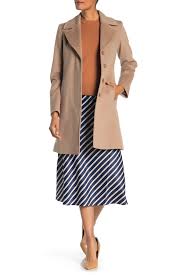 Fleurette Notch Lapel Short Wool Coat Hautelook