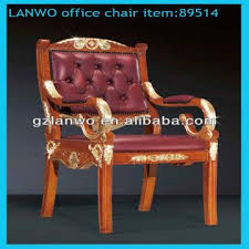 Wooden armchairs can be painted with different painting techniques. Wooden Arms Leather Chair Luxury Wooden Executive Office Chair With Discount Price On Sale Global Sources