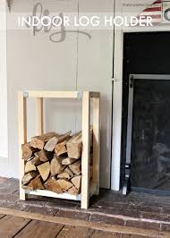 Easy diy bench with firewood storage: Diy How To Build A Simple Indoor Log Holder Building Strong