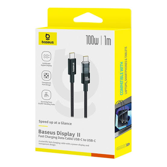 BASEUS FAST CHARGING DATA CABLE - TYPE C TO C 100 CM 