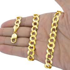 Few pieces of men's gold jewelry can boast the versatility of gold bracelets for men. Nuragold 14k Yellow Gold Mens Solid 10mm Curb Cuban Link Chain Bracelet 8 8 5 9 Walmart Com Walmart Com