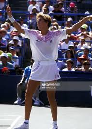 Athlete Monica Seles Plays In The 1991 U S Tennis Open Women S Singles Finals On September 7 1991 At Flushing Meadows Park Monica Seles Tennis Open Tennis