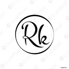 Radial keratotomy, a surgical procedure on the eye. Initial Rk Letter Logo Design Vector Template Abstrakt Script Letter Stock Vektorgrafi Crushpixel