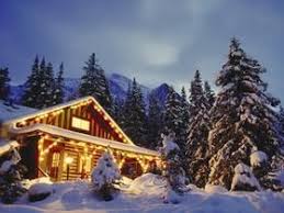 Christmas Cabin In The Woods Colorado Looks Wonderful And Inviting Cabin Christmas Log Cabin Christmas Winter Cabin