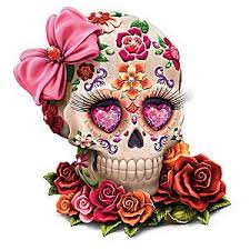 Margaret Le Van Lady Amora Sugar Skull Art Figurine Sugar Skull Figurines Sugar Skull Artwork Sugar Skull Tattoos