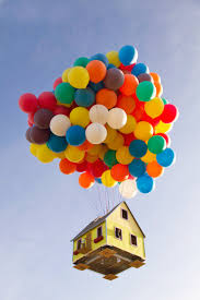 Up movie house with balloons. Real Life Version Of The Balloon Floating House From Up
