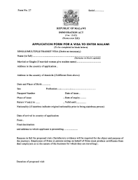 A character reference letter for immigration is a recommendation that is written on behalf of someone in support of their immigration application or another associated proceeding. Malawi Visa Fill Out And Sign Printable Pdf Template Signnow