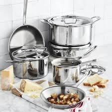 All Clad D5 Stainless Steel 10 Piece Cookware Set Williams Sonoma