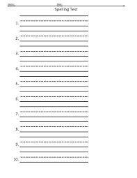 Practice spelling by seeing the word, hearing the word and typing the word. 38 Printable Spelling Test Templates Word Pdf á… Templatelab