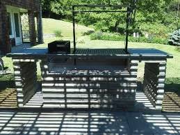 The Pear 48 Argentine Grill Kit With Stainless Steel V Grate Plus Drip Pan And A Side Brasero Grill Kit Argentine Grill Fire Pit Backyard