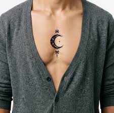 Negative Space Crescent Moon Tattoo Design – Tattoos Wizard Designs