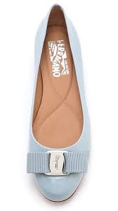 Salvatore Ferragamo Varina Patent Ballet Flats Shopbop Ballet Flats Comfortable Shoes Blue High Heels