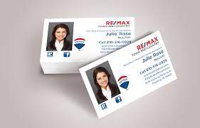You can keep the shades of the template similar or modify them as per your needs. Re Max Real Estate Business Cards