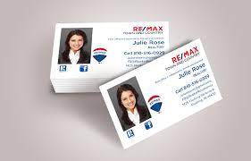 Our design team (a real person) will remove the background from your photo and customize it on your favorite design and email you the proof for approval before printing! Re Max Real Estate Business Cards
