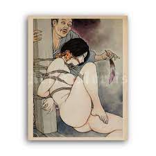 Printable Bondage, tickling torture - Japanese BDSM art by Kita Reiko