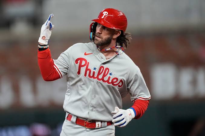 Bryce Harper homers, Phillies blank Braves in NLDS opener – Orange County  Register