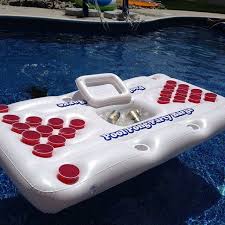 Party Barge Pool Beer Pong Table Petagadget Party Barge Beer Pong Tables Pool Beer Pong