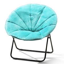 Mainstays Folding Plush Saucer Chair Multiple Colors Walmart Com Saucer Chairs Padded Folding Chairs Cozy Chair