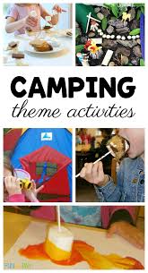 Perfect way for parents and teachers to save money preparing activities! Fantastic Activities For A Preschool Camping Theme