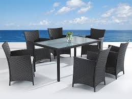 Buy garden chairs and get the best deals at the lowest prices on ebay! Rattan Garden Furniture Set Rattan Table 160 Or 220 Cm And 6 8 Chairs For Garden Or Terrace Rattanlounge Dark Brown Supply24