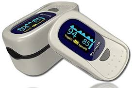 Finger Pulse Oximeter With Alarm Digital Alarm Clock Finger Heart Rate