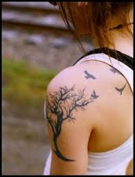 If you are using mobile phone, you could also use menu drawer from browser. Tatouage Femme Arbre Nature Oiseaux Sur Epaule Et Dos Tatouage Femme