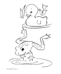 Frog coloring pagesprintable coloring pages for kids: Frog Coloring Pages