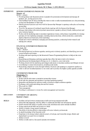 Your resume outline is as important as the rest of your information as it determines the way the hiring manager perceives you. Conference Producer Resume Samples Velvet Jobs