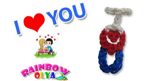 как плести фигурки из резинок на рогатке с ольгой I Love You Iz Rezinok Na Stanke I Love You Rainbow Loom Charm Rogatka