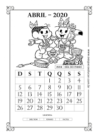 Calendario Para Educação Infantil Para Imprimir Calendarios 2020 Para Imprimir Espaco Educar Calendarios Infantis Datas Comemorativas Educacao Infantil Atividades Folclore Educacao Infantil