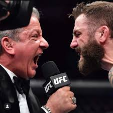 Download Ufc Announcer And Michael Chiesa Wallpaper