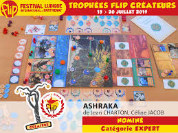 Interview de Jean Charton et Céline Jacob, les créateurs du jeu Ashraka  lauréat des Trophées FLIP 2019
