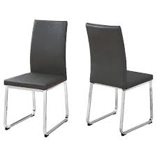 2pc Dining Chair Chrome Everyroom Faux Leather Dining Chairs Dining Chairs Leather Dining Chairs