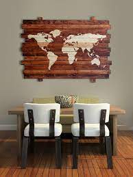 Wood Wall Art Large Maps Bedroom Wall Art Wall Decor Living Etsy In 2021 Large Wood Wall Art Wall Decor Living Room Rustic Wood Pallet Art