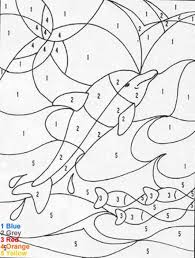 A beautiful bestiary just waiting to be printed and colored. Color By Numbers Animal Coloring Pages For Kids Part I Dolphin Coloring Pages Free Printable Coloring Pages Coloring Pages For Kids