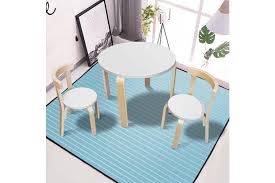 If you are looking for kids table and chairs set; Dick Smith New Modern Stylish Kids Table Chairs Round Wooden Play Set In White Colour Children S Furniture