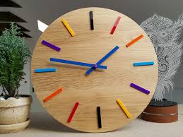 The 13 clocks was one of thurber's later works, written after his blindness. Large Wall Clock Oak 13 In Wood Clock Colorfull Wall Clock Modern Wall Clock Geometric Wall Art Unique Wall Clock