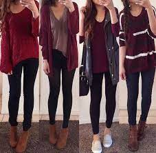 Burgundy Fall Outfit Ideas Super Cute Winter Outfits For Girls Cute Outfits Cute Winter Outfits Winter Outfits For Girls