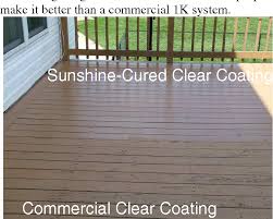 It's not really a penetrating finish, and just sits right on top of the floor. Pdf K Sunshine Cure Polyurethane Dispersion Deck Coatings Semantic Scholar