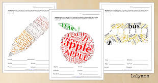 Microsoft onedrive a good cloud storage solution backs up your important documents, photos, and videos. 3 Word Cloud Back To School Printables Lalymom