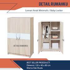 Jual lemari pakaian / baju minimalis modern kayu jati mewah harga murah 2021 | ada pintu sliding ⭐ harga promo termurah ⭐ garansi 6 bulan ✅ yuk beli! Jual Lemari Pakaian Minimalis Anak Lemari Baju Mini Baby Locker Termurah Jakarta Selatan Detail Rumahku Tokopedia