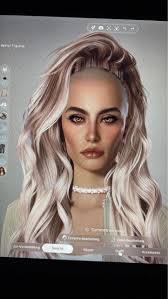 Remember the awkward pic from my zoi with custom hair? 😅 second pic is her  now. I don't get to manage cc hair, so ingame hair it is 😍